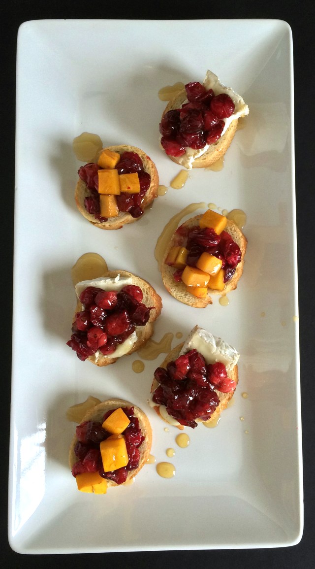 Easy Cranberry Crostini from The Ruby Kitchen