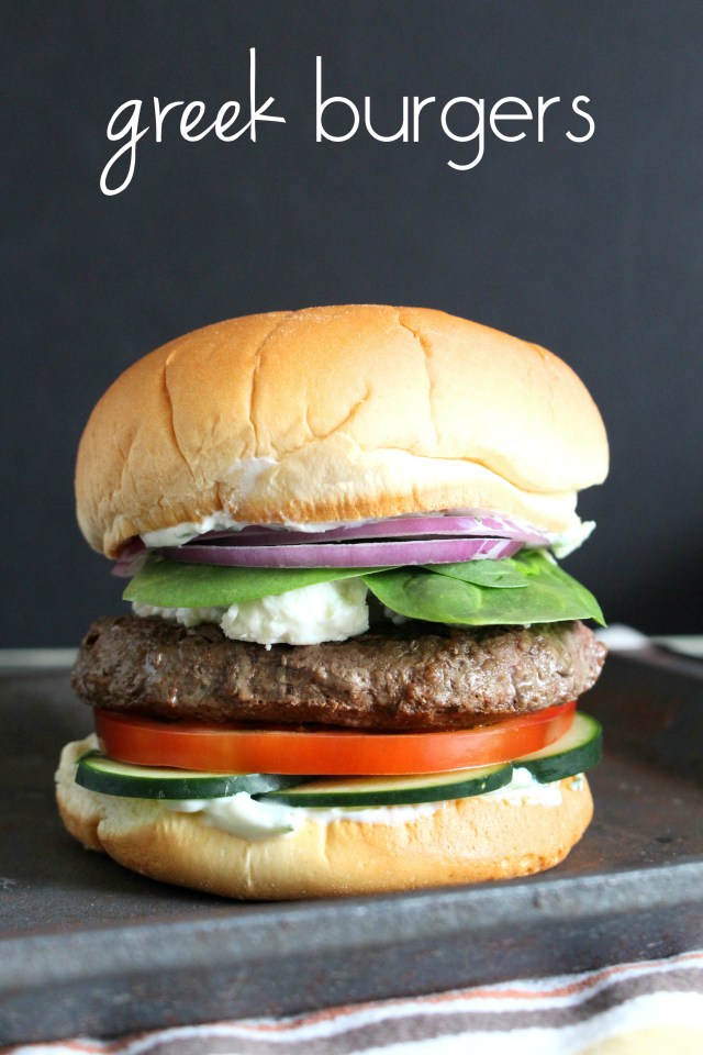 Greek Burgers from The Ruby Kitchen