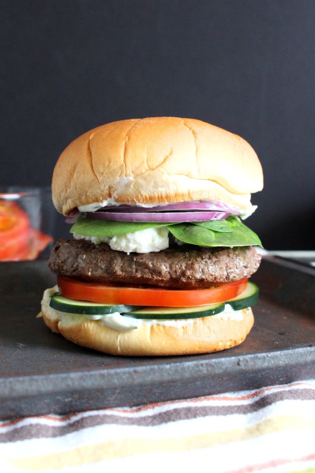 Greek Burgers from The Ruby Kitchen