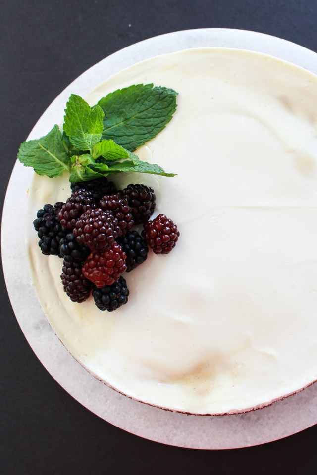 Blackberry Scotch Cheesecake