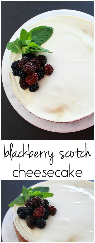 Blackberry Scotch Cheesecake from The Ruby Kitchen