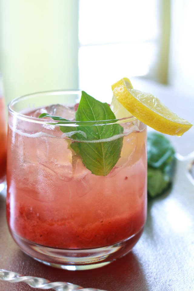 Strawberry Basil Lemonade from The Ruby Kitchen
