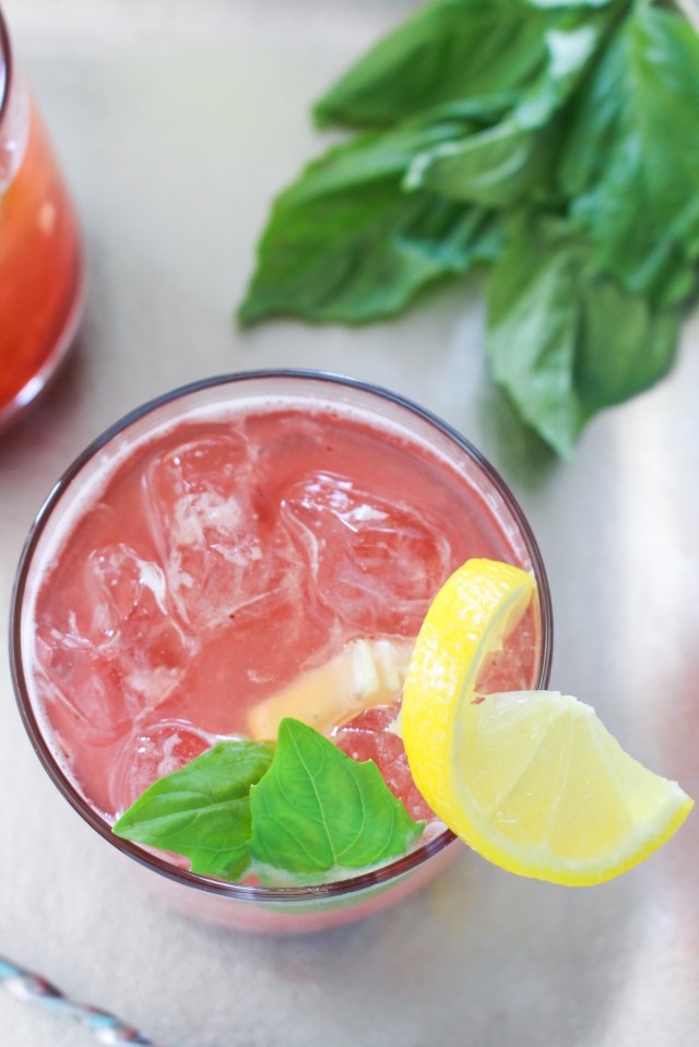 Strawberry Basil Lemonade from The Ruby Kitchen-3