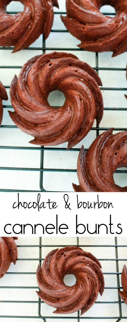 Chocolate & Bourbon Cannele Bundts from The Ruby Kitchen