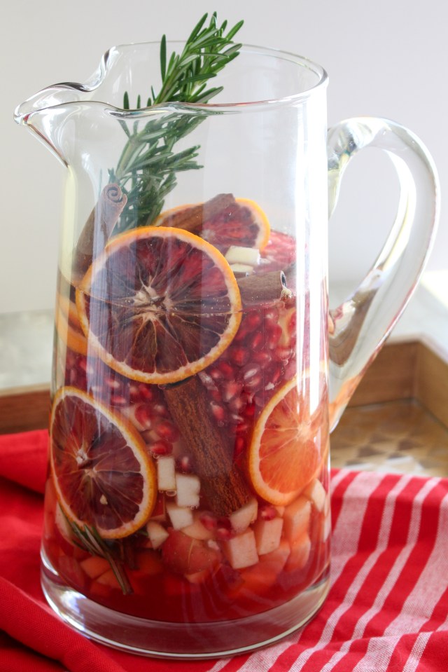 Blood Orange & Pomegranate Sangria from The Ruby Kitchen