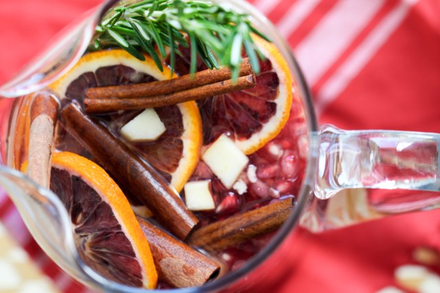 Blood Orange & Pomegranate Sangria from The Ruby Kitchen